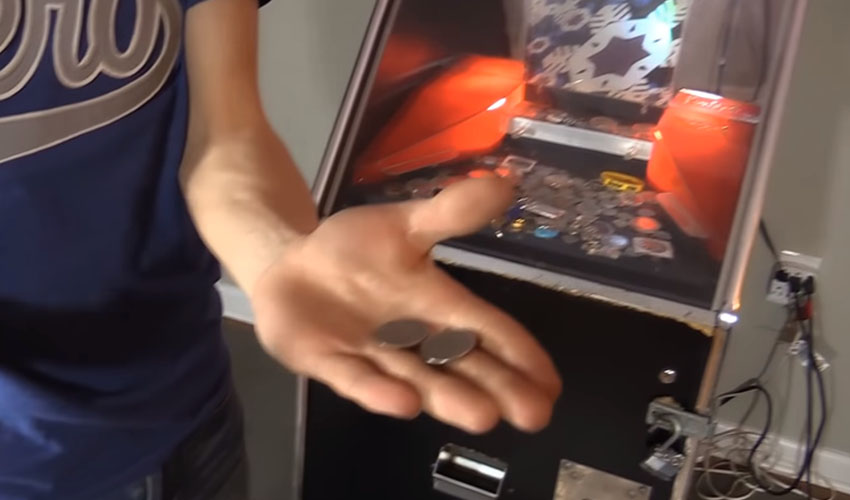 coins with claw machine