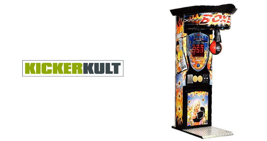 Kicker boxing arcade machine